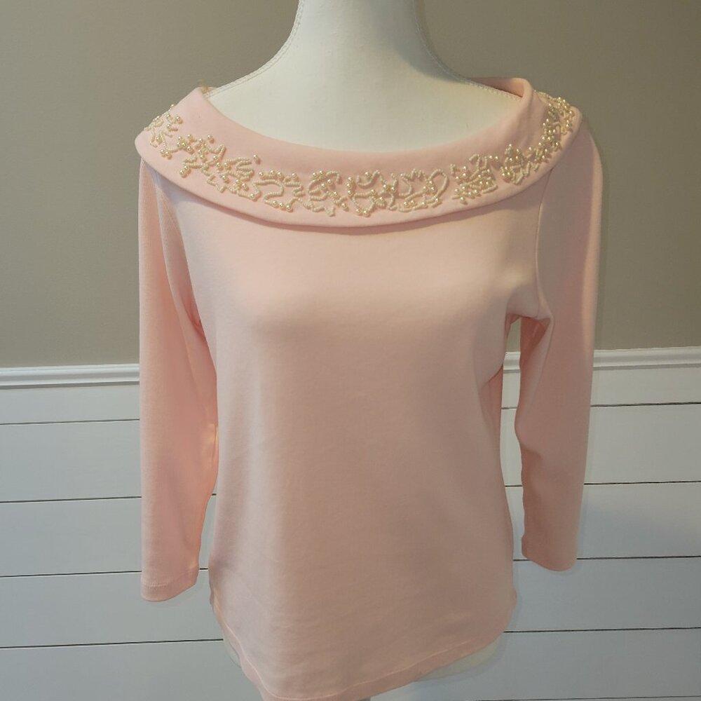 Classy Light Pink Rafella Top- Size M
